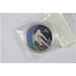 SILVER $25 DOLLAR OLYMPIC COIN VANCOUVER 2010