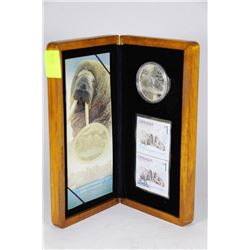 LIMITED EDITION WALRUS AND CALF STAMP/COIN SET