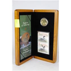 LIMITED EDITION ELUSIVE LOON STAMP/COIN SET