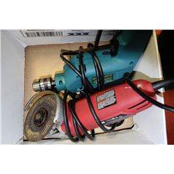 SKILL 4-1/2" GRINDER SOLD W/ 3/8" HAMMER DRILL