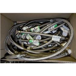 BOX W/22 S.S. BRAIDED FAUCET & TOILET SUPPLY