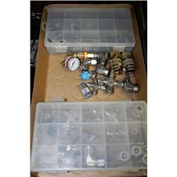 FLAT W/ S.S. AIR FITTINGS IN 2 PLASTIC SORTING