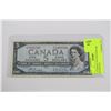 Image 1 : CANADIAN 1954 FIVE DOLLAR BANKNOTE