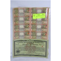 LOT OF TWO 100,000 UNCANCELLED BONDS WITH