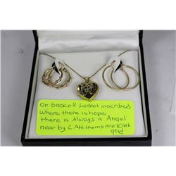 TWO PAIRS OF 10K GOLD HOOP EARRINGS,10K GOLD