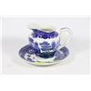 Image 1 : OCCUPIED JAPAN FLOW BLUE CREAM PITCHER & PLATE