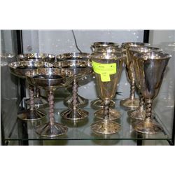 ESTATE COLLECTION OF SILVER GOBLETS