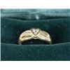 Image 1 : 10 KT YELLOW GOLD LADIES DIAMOND W/4