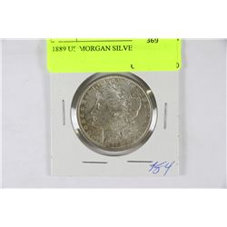 1889 US MORGAN SILVER DOLLAR