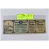 Image 1 : SET OF 3 1920 GERMAN OCCUPIED AUSTRIA NOTES