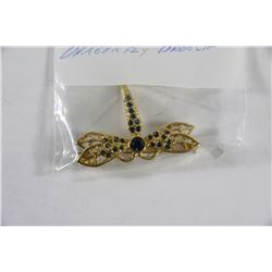 VINTAGE RHINESTONE DRAGONFLY BROOCH