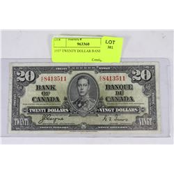 1937 TWENTY DOLLAR BANKNOTE