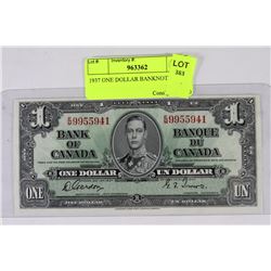 1937 ONE DOLLAR BANKNOTE