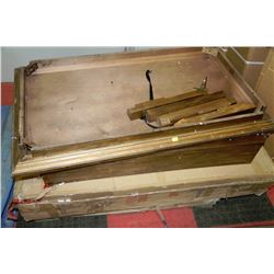 RUSTIQUE COFFEE TABLE MISSING HARDWARE