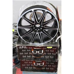 BRAND NEW DUST BLAQUE DIAMOND RIMS 20"X10" X4