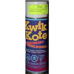 3 CANS OF KWIK COTE WHITE INTERIOR/EXTERIOR
