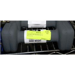 5LB SET OF 2 NEOPRENE HAND WEIGHTS