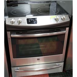 GE 30" SLIDE IN CLEAN DESIGN ELECTRIC RANGE
