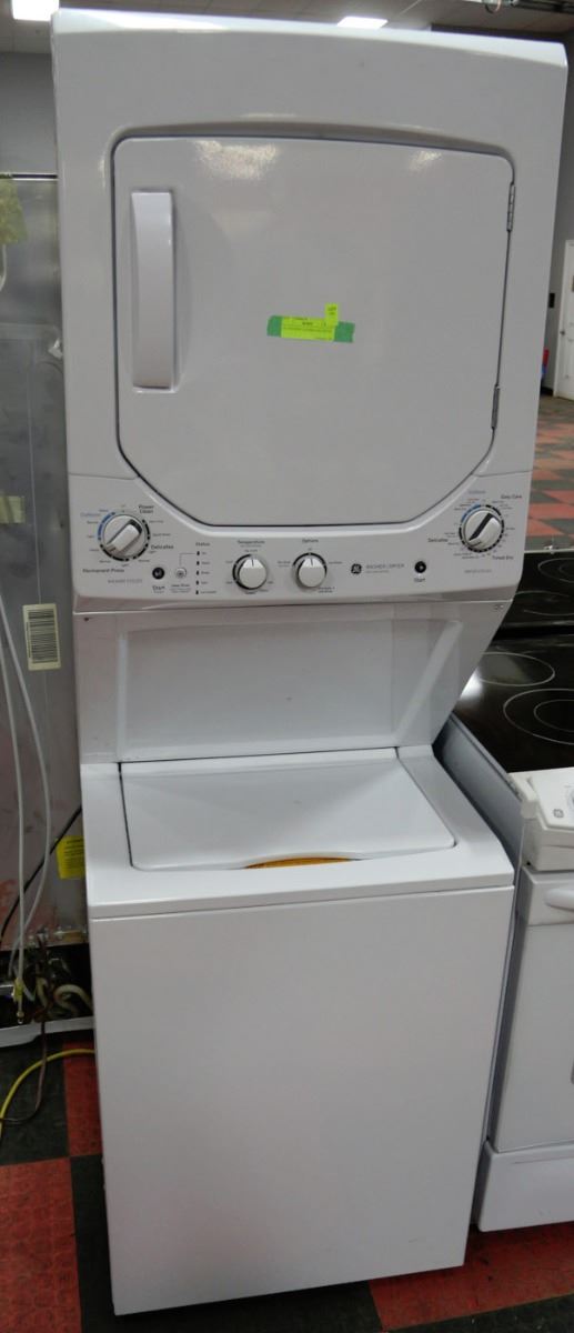 GE STACKING WASHER AND DRYER