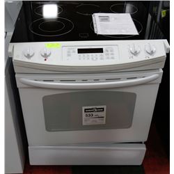 GE 30" SLIDE IN CLEAN DESIGN ELECTRIC RANGE