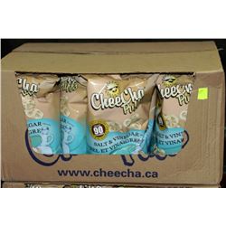 CASE OF 12 CHEE CHA PUFFS SALT AND VINEGAR