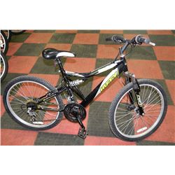 HUFFY 18 SPEED FULL SUSPENSION MOUNTAIN BIKE