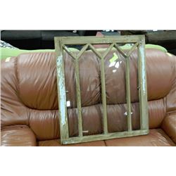 ESTATE VERY OLD WINDOW PANE FROM HOMESTEAD LOG