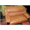 Image 1 : 2 TONE LEATHERETTE LOVE SEAT