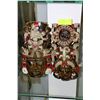Image 1 : PAIR OF AZTEC WALL HANGINGS