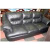 Image 1 : ESTATE BLACK LEATHER 3-PERSON SOFA