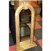 Image 1 : GOLD TONE WALL MIRROR WITH SHELF
