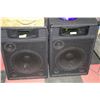 Image 1 : SET OF 2 PROFESSIONAL DJ SPEAKERS W/15"