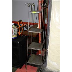 4-TIERED METAL  ACCENT PLANT AND ORNAMENT STAND