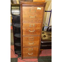 VINTAGE OAK FILING CABNINET