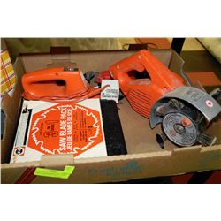 FLAT OF TOOLS INCLUDING PIPE WRENCHES, CIRCULAR