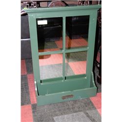 1938 DUCK UNLIMITED SHELF WITH 4-PANE MIRROR