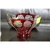 Image 1 : RED ROSE CRYSTAL DECORATIVE BOWL
