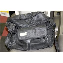 LEATHER MOTORCYCLE  BACKREST TOURING BAGS WITH