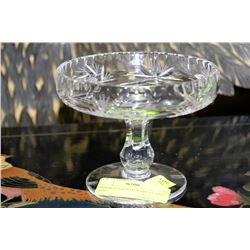 PINWHEEL CRYSTAL RAISED CANDY DISH
