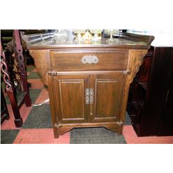 SOLID WOOD 2 DOOR 1 DRAWER CABINET