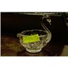 Image 1 : PINWHEEL CRYSTAL SWAN GRAVY BOAT