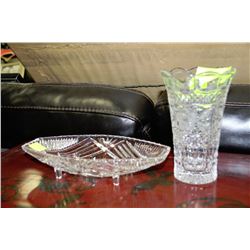 LOT OF 2 INCL.CRYSTAL FLORAL W/ PINWHEEL CRYSTAL