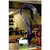 Image 1 : BLUE/GREEN ART GLASS SWAN