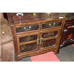 WOOD CARVED HANDPAINTED STYLE 2 DOOR 2 DRAWER
