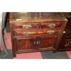 WOOD 3 DRAWER 2 DOOR CABINET