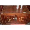 Image 1 : WOOD CARVED 2 DOOR CABINET