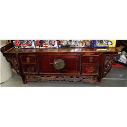 WOOD CARVED MANTLE TOP MINI CABINET ON CHOICE