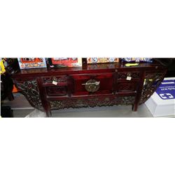 WOOD CARVED MANTLE TOP MINI CABINET ON CHOICE