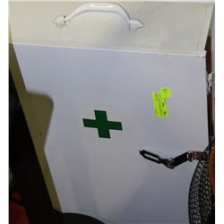 TWO LOCKABLE FIRST AID BOXES-NO SUPPLIES