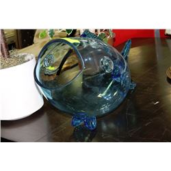 HUGE BLOWN GLASS FISH